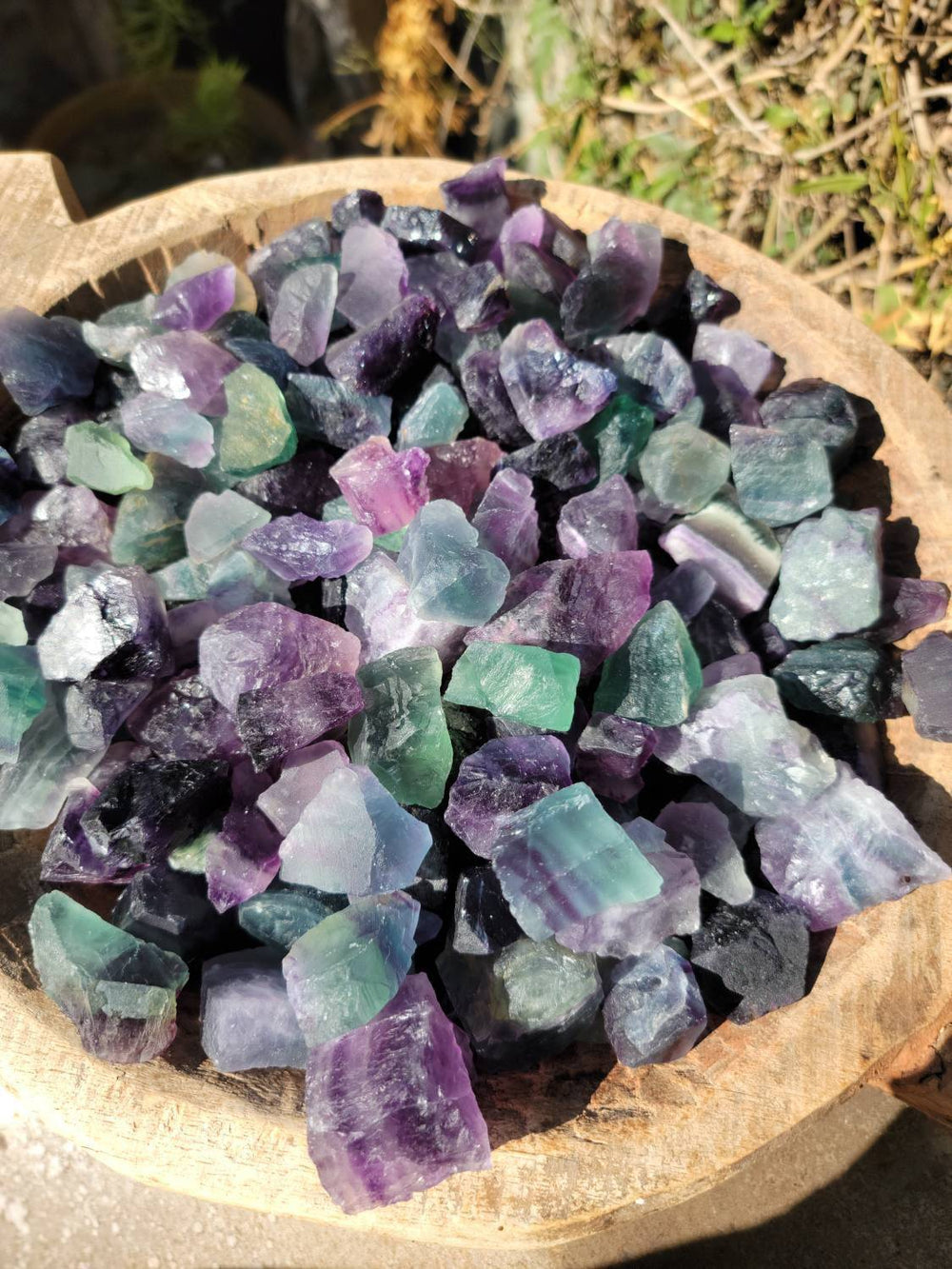 Raw Fluorite Pieces, Pocket-size Raw Fluorite,  Focus and Clarity Carry Arounds - SOUTHBAYSALTS 