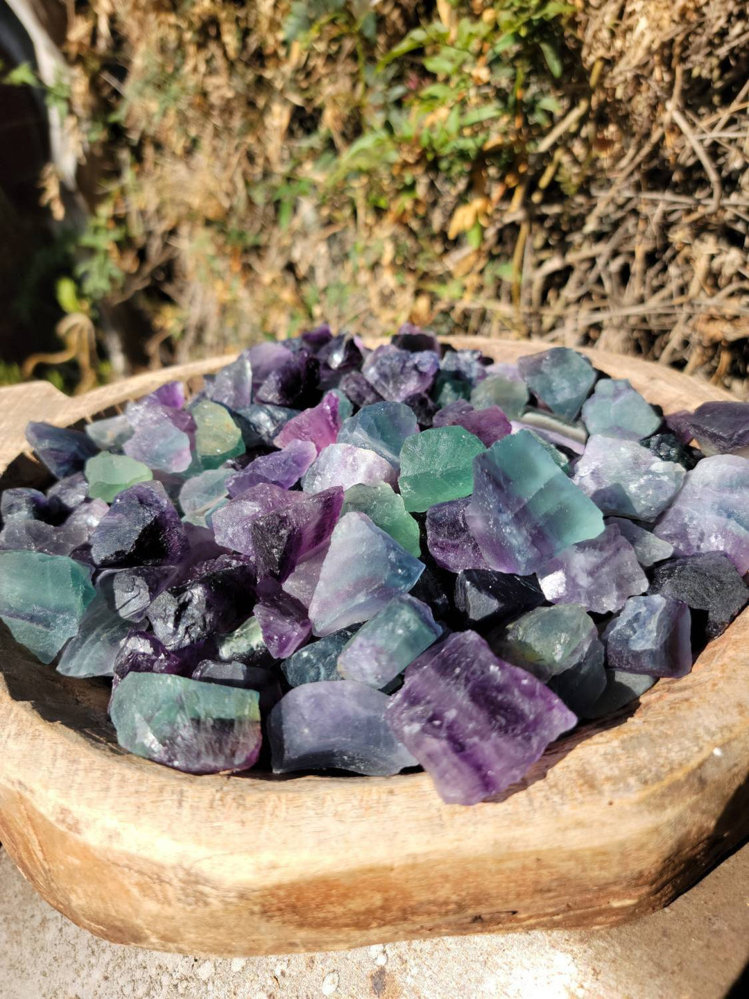 Raw Fluorite Pieces, Pocket-size Raw Fluorite,  Focus and Clarity Carry Arounds - SOUTHBAYSALTS 