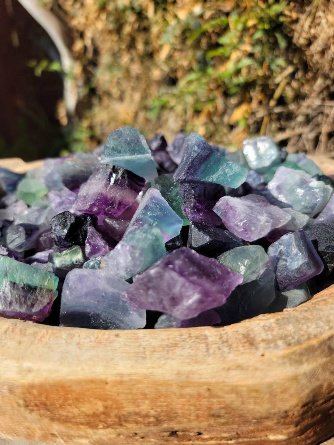 Raw Fluorite Pieces, Pocket-size Raw Fluorite,  Focus and Clarity Carry Arounds - SOUTHBAYSALTS 