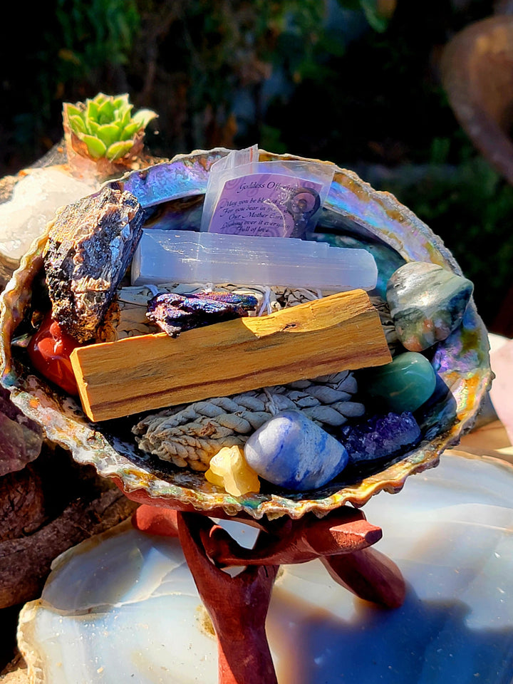 Energy Cleansing Kit, Sacred Space Starter Pack: Smudge, Purify, and Energize - SOUTHBAYSALTS 