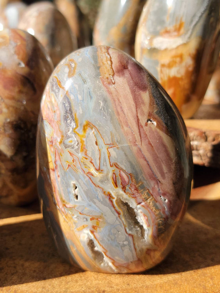 Ibis Jasper Freeforms, Brecciated Polished Jasper Freeforms, Stone of Relaxation and Acceptance - SOUTHBAYSALTS 