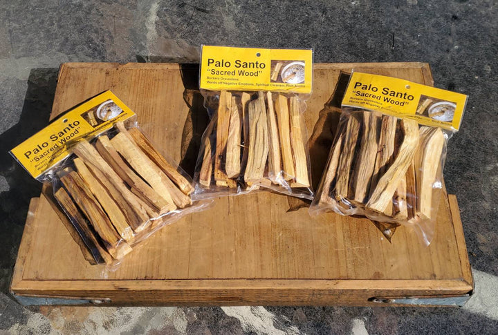 Palo Santo Wood Sticks,  6 thick Sticks per Pack, Sacred Wood, Energy Cleansing Calming Palo Santo Wood. - SOUTHBAYSALTS 