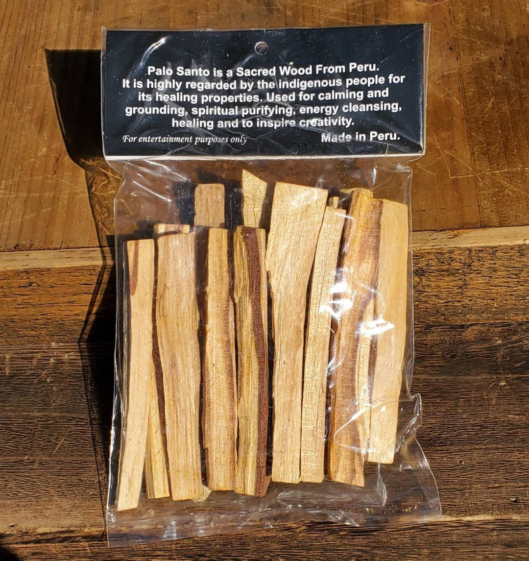 Palo Santo Wood Sticks,  6 thick Sticks per Pack, Sacred Wood, Energy Cleansing Calming Palo Santo Wood. - SOUTHBAYSALTS 