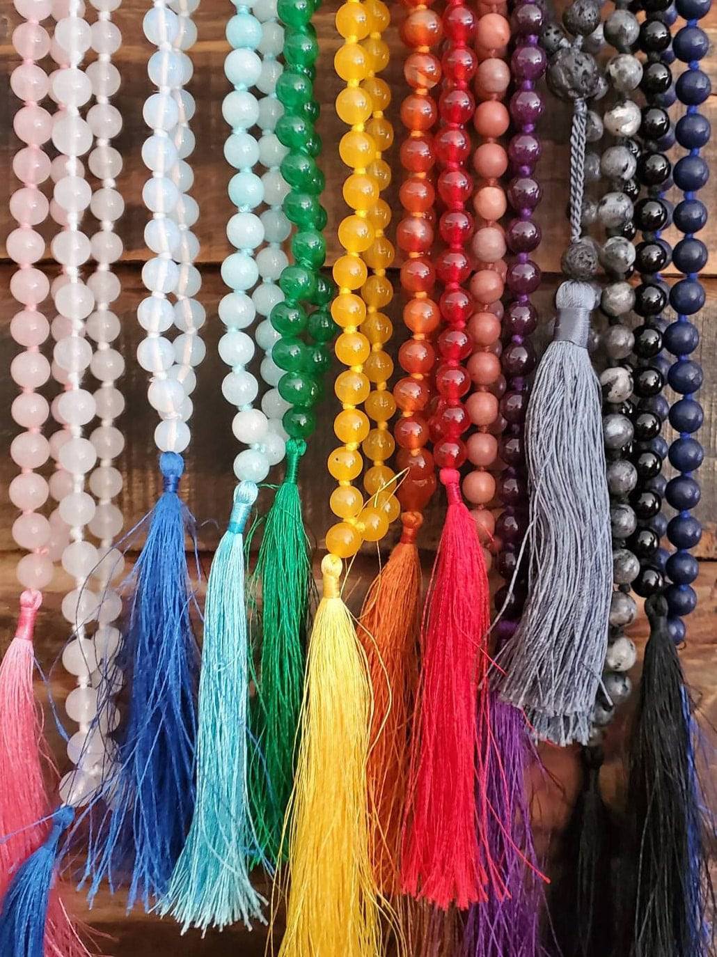 Mala Prayer Beads, Meditation Beads, 108 Mala Prayer Necklace - SOUTHBAYSALTS 