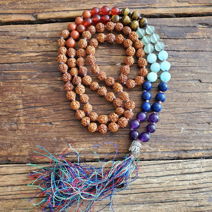 Mala Prayer Beads, Meditation Beads, 108 Mala Prayer Necklace - SOUTHBAYSALTS 