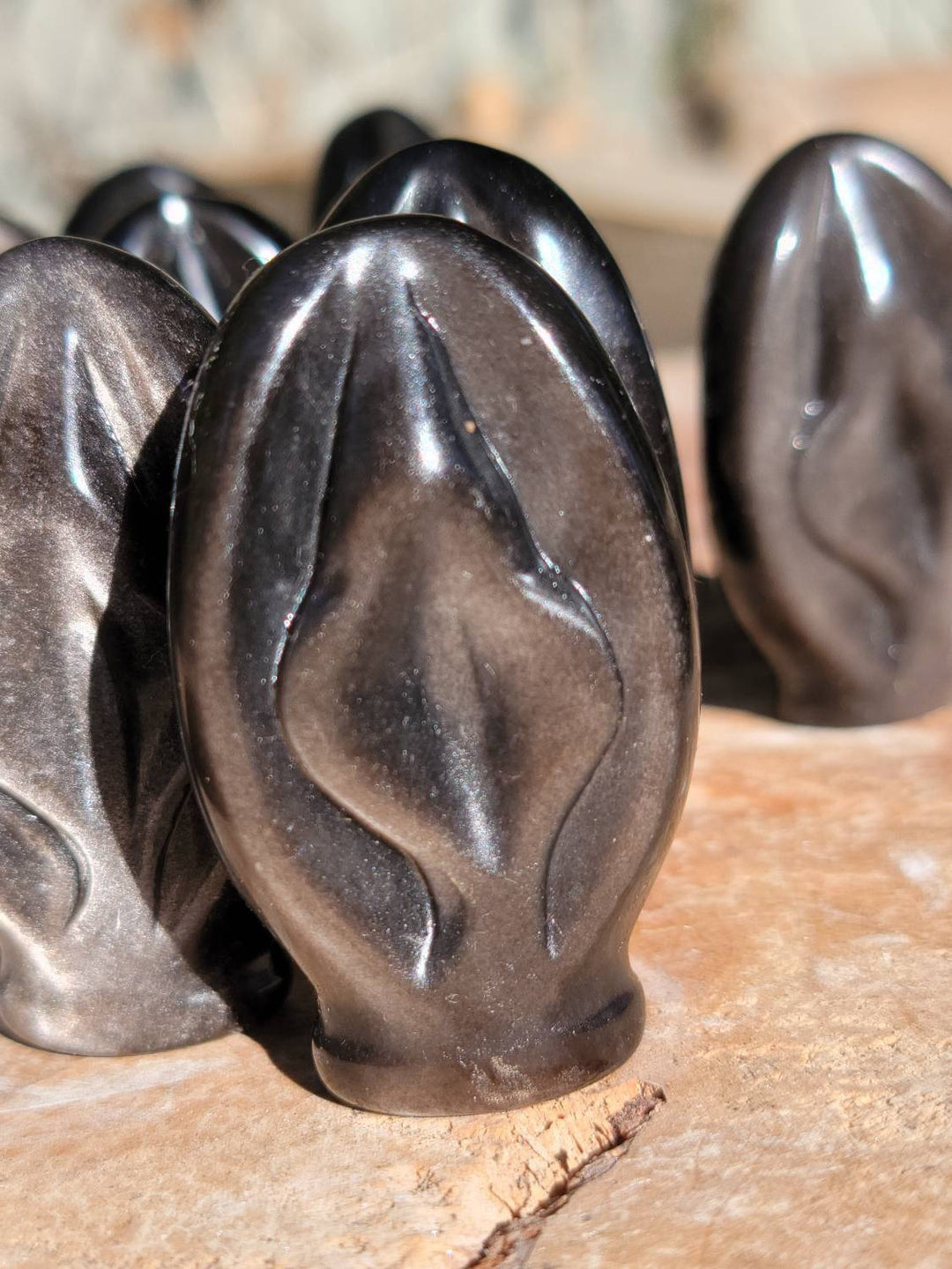 Golden Sheen Obsidian Portal of Life, Protection Energy Stone - SOUTHBAYSALTS 