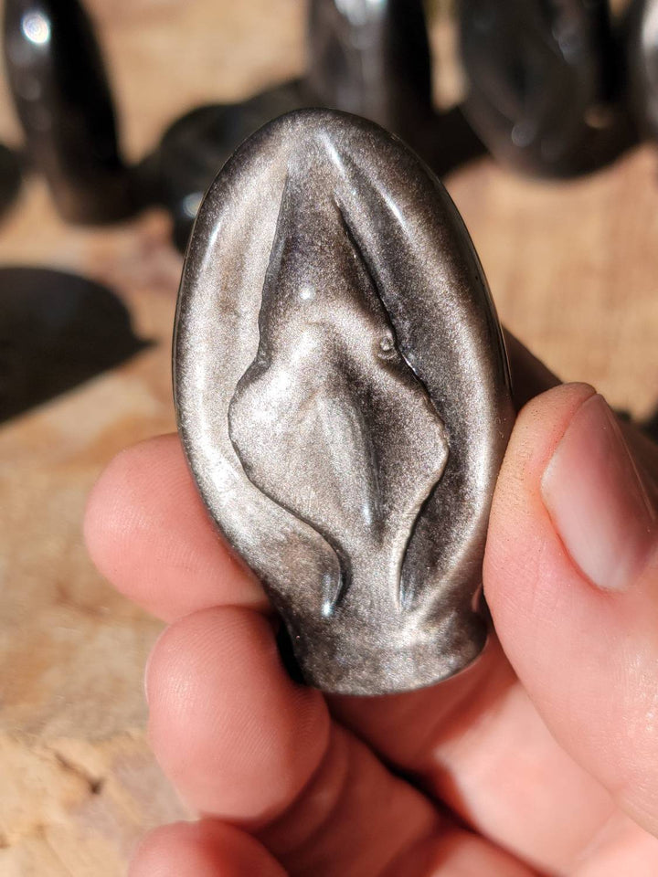 Golden Sheen Obsidian Portal of Life, Protection Energy Stone - SOUTHBAYSALTS 