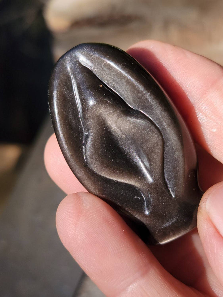 Golden Sheen Obsidian Portal of Life, Protection Energy Stone - SOUTHBAYSALTS 