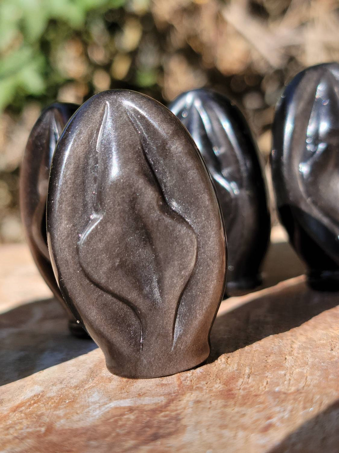 Golden Sheen Obsidian Portal of Life, Protection Energy Stone - SOUTHBAYSALTS 