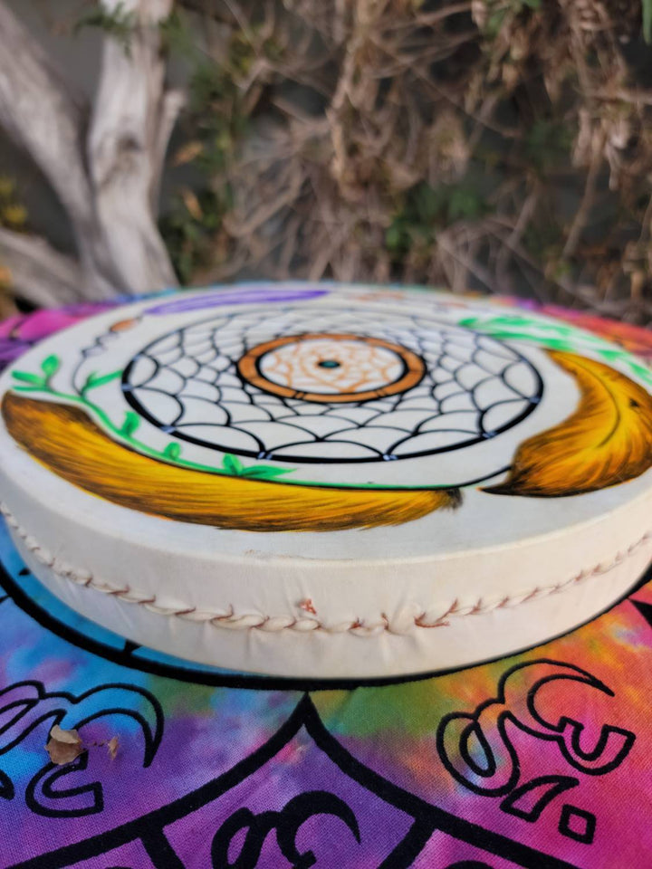 Hand Painted Ocean Drum, Wave Whisperer: Ocean Drum for Soothing Soundscapes - SOUTHBAYSALTS 