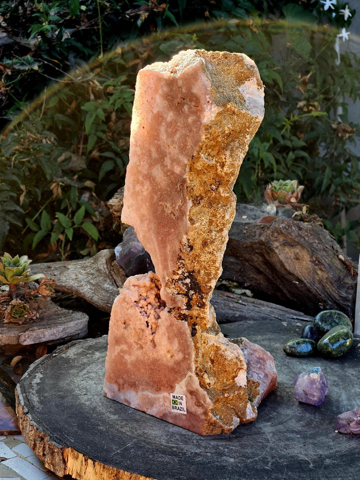 Pink Amethyst Free Form half Polished, The Emotional Protection Stone - SOUTHBAYSALTS 