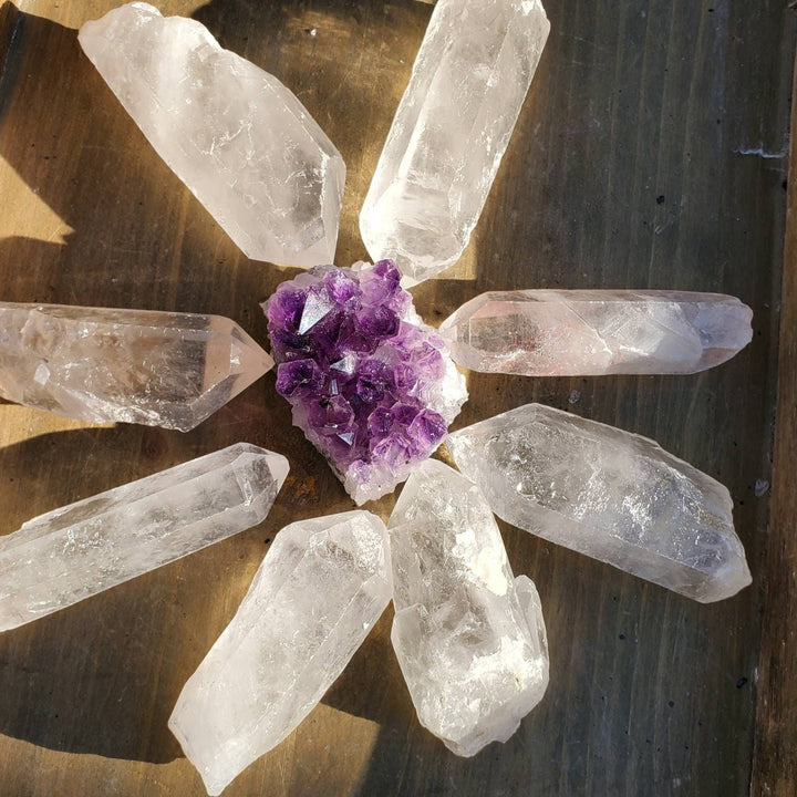 The Master Healer Clear Quartz Crystal, Quartz Crystal Wands, Brazilian Clear Quartz Crystals - SOUTHBAYSALTS 