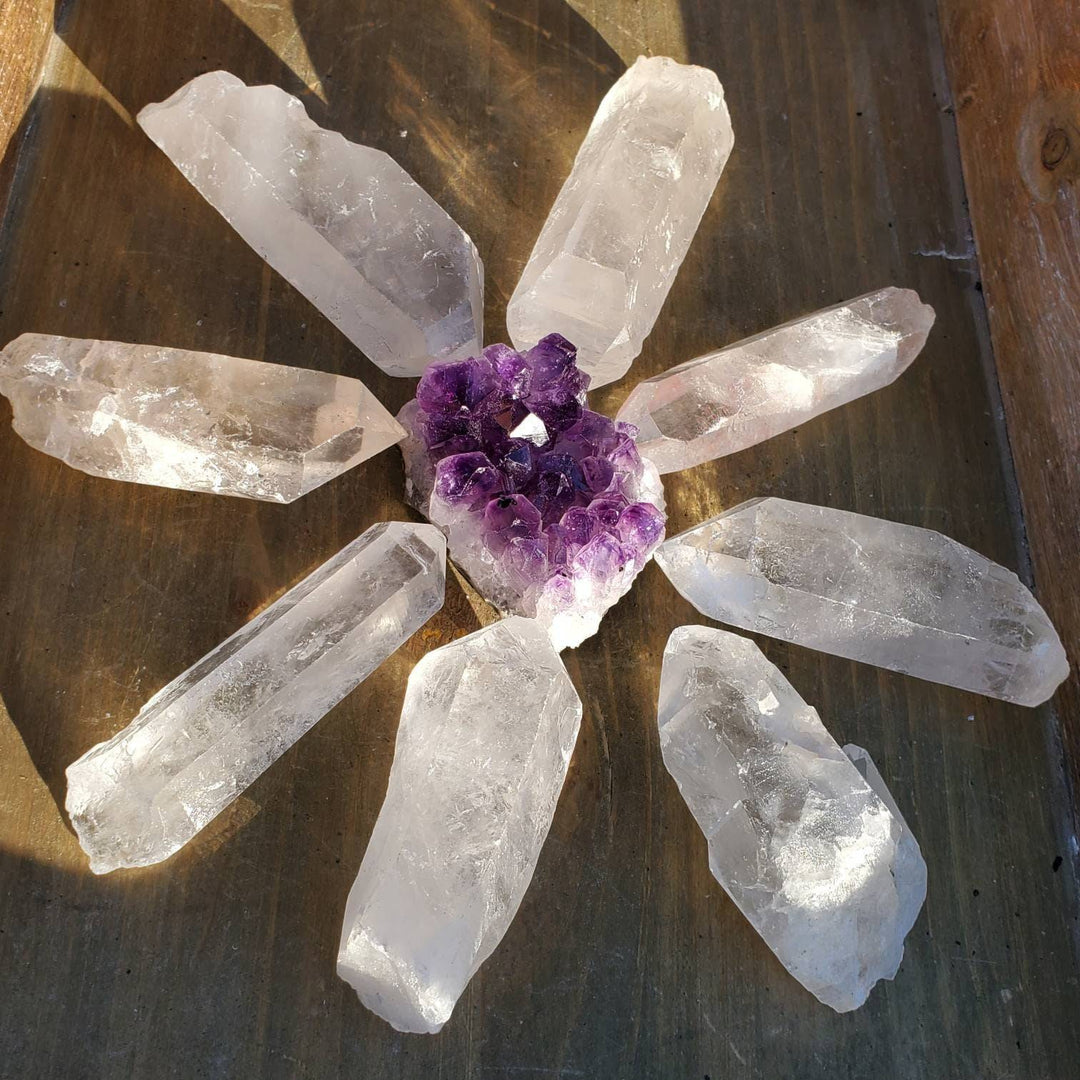 The Master Healer Clear Quartz Crystal, Quartz Crystal Wands, Brazilian Clear Quartz Crystals - SOUTHBAYSALTS 