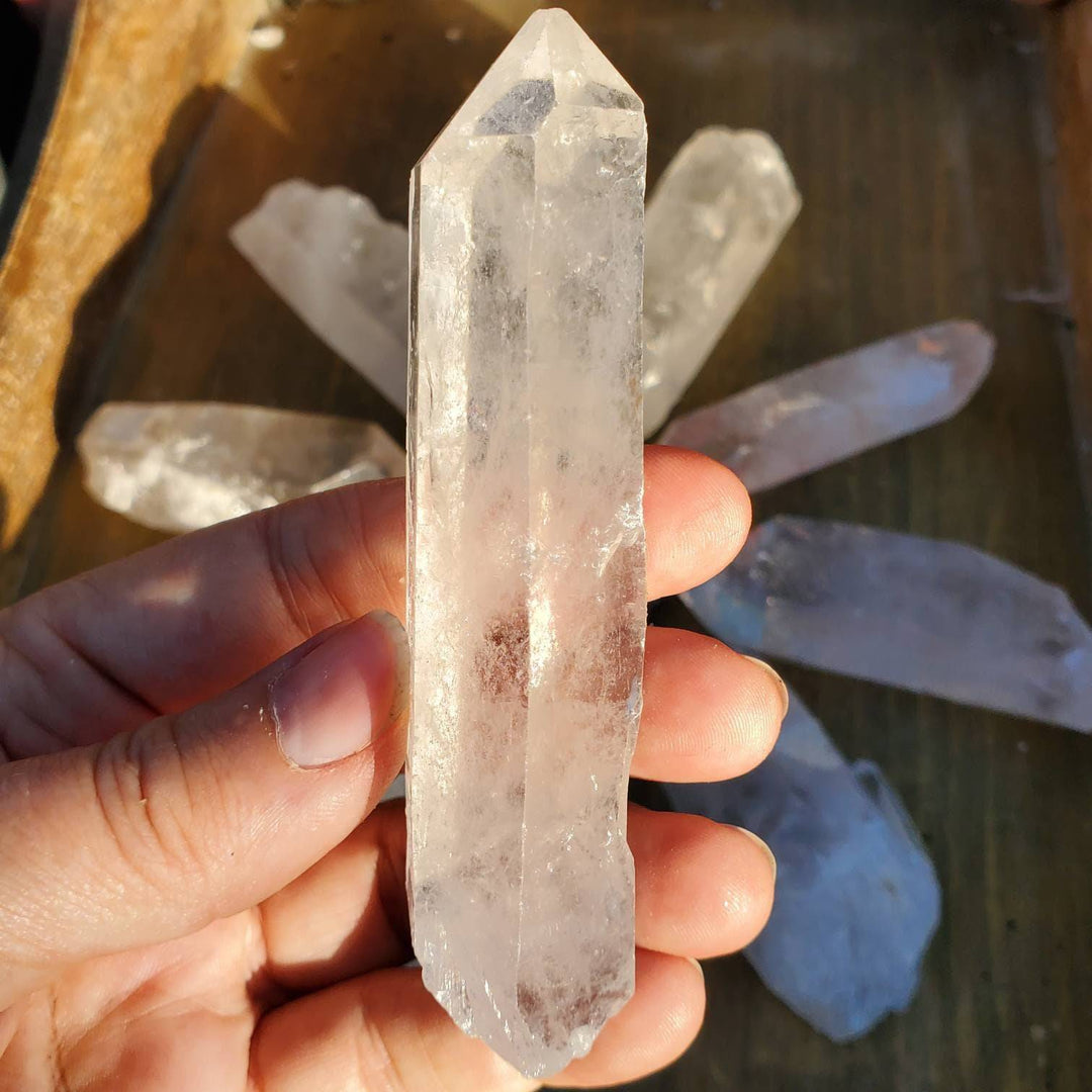 The Master Healer Clear Quartz Crystal, Quartz Crystal Wands, Brazilian Clear Quartz Crystals - SOUTHBAYSALTS 