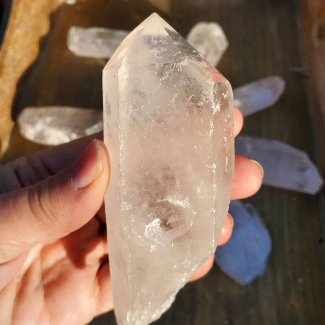 The Master Healer Clear Quartz Crystal, Quartz Crystal Wands, Brazilian Clear Quartz Crystals - SOUTHBAYSALTS 