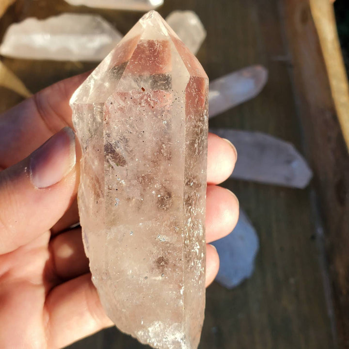 The Master Healer Clear Quartz Crystal, Quartz Crystal Wands, Brazilian Clear Quartz Crystals - SOUTHBAYSALTS 