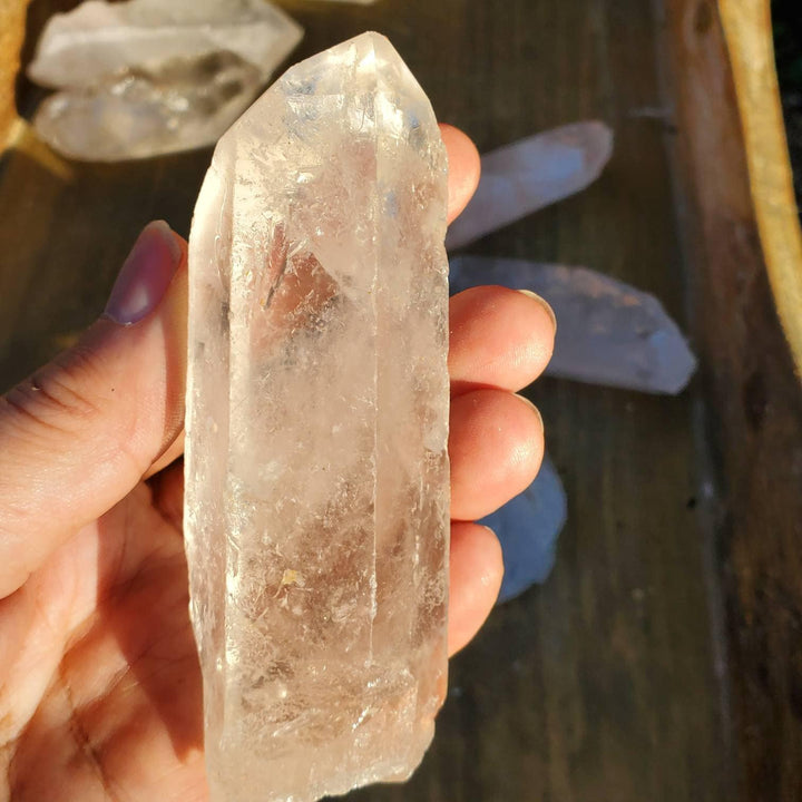 The Master Healer Clear Quartz Crystal, Quartz Crystal Wands, Brazilian Clear Quartz Crystals - SOUTHBAYSALTS 