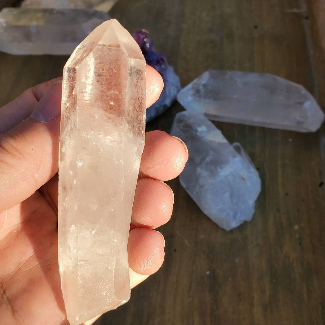 The Master Healer Clear Quartz Crystal, Quartz Crystal Wands, Brazilian Clear Quartz Crystals - SOUTHBAYSALTS 