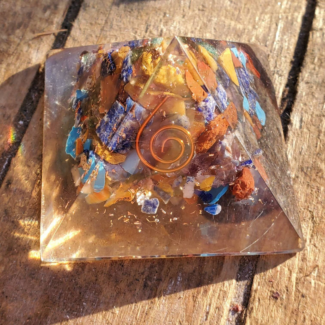 Orgonite Pyramids, Orgone Pyramids, Multiple Choices of Crystal Orgone Pyramids - SOUTHBAYSALTS 