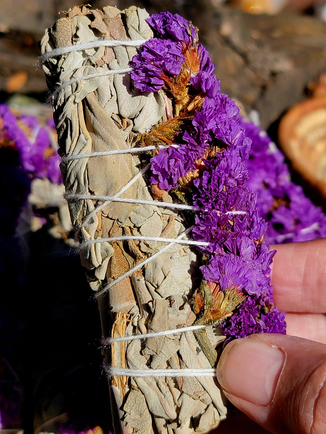 Sage, California White Sage with Purple Blooms - SOUTHBAYSALTS 