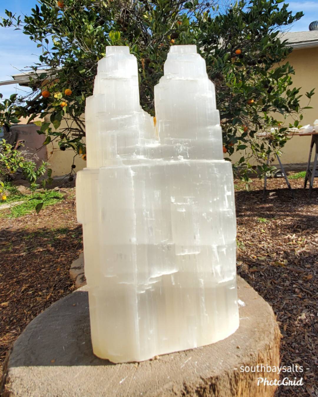 Selenite Lamp, Light up Your Room with Angel's Light - Moroccan Selenite Lamp" - SOUTHBAYSALTS 