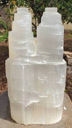 Selenite Lamp, Light up Your Room with Angel's Light - Moroccan Selenite Lamp" - SOUTHBAYSALTS 