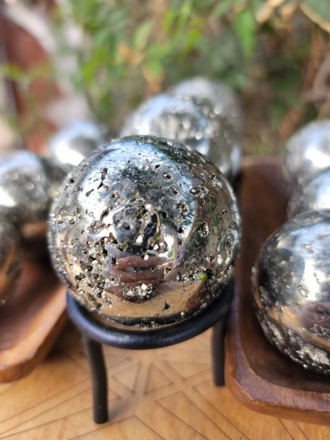 Pyrite Spheres, Peruvian Pyrite Sphere, Energy of Protection of Pyrite, Pyrite aka Precious Fools Gold - SOUTHBAYSALTS 