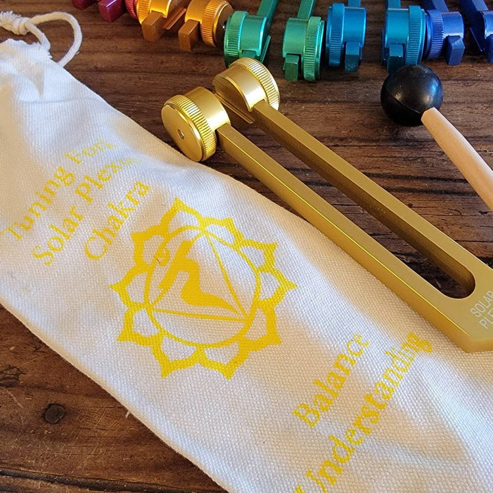 Chakra Tuning Forks Weighted, Harmonize Your Soul: Chakra Frequencies for Cosmic Balance - SOUTHBAYSALTS 